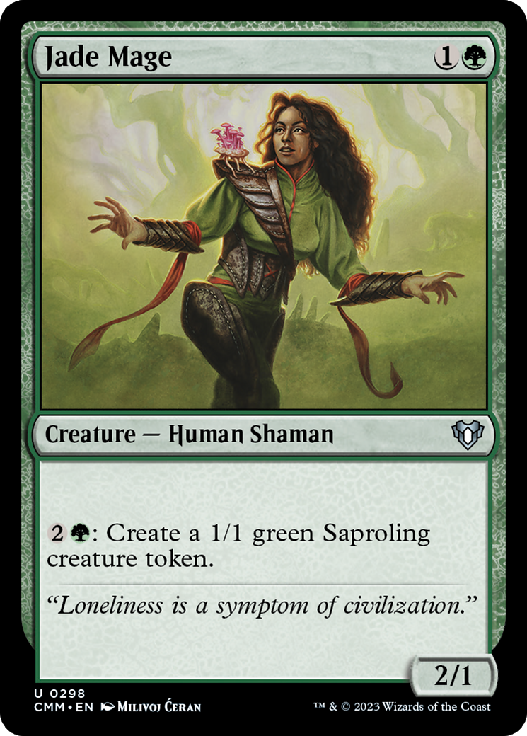 Jade Mage (298) Foil - Commander Masters
