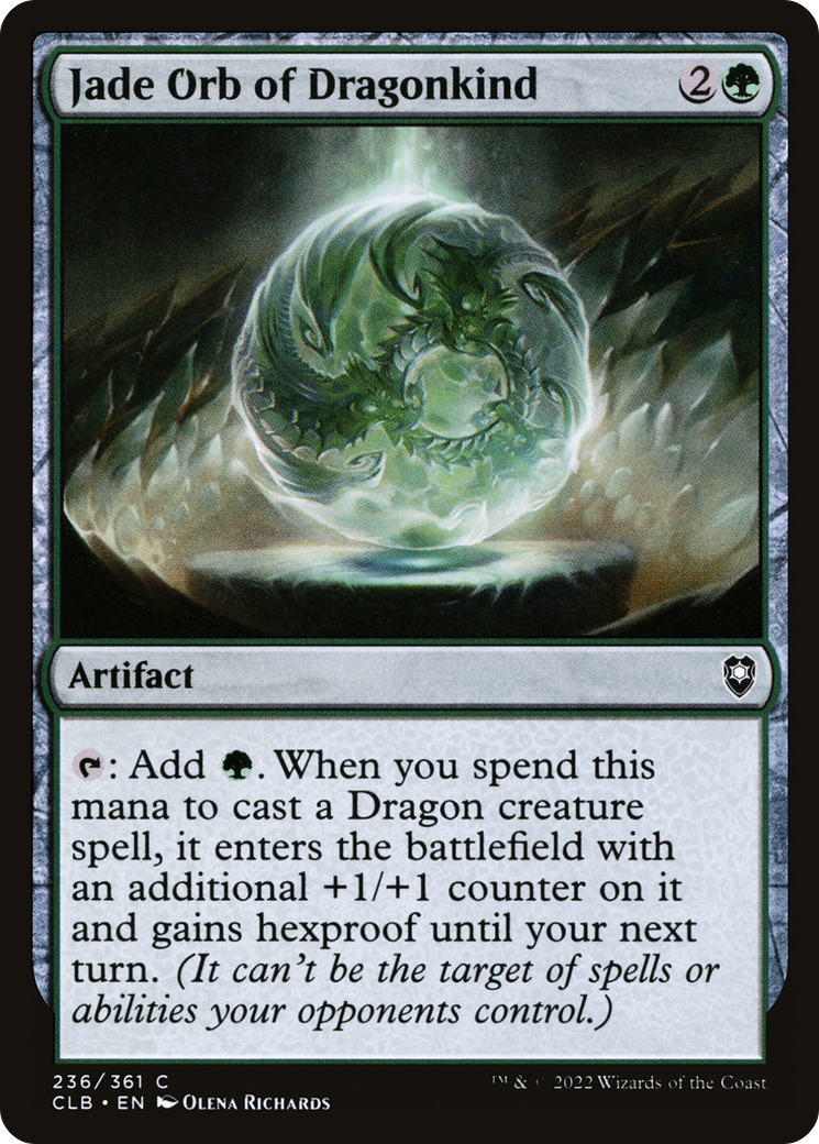 Jade Orb of Dragonkind (236) - Commander Legends: Battle for Baldur's Gate Foil