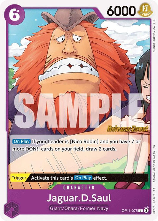 Jaguar.D.Saul (OP11-075) Release Event Cards