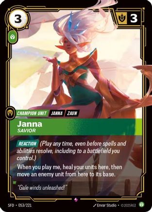 Janna – Savior (053) Foil - Spiritforged