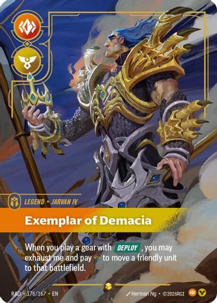 Jarvan IV, Exemplar of Demacia (Overnumbered) (176) Foil - Radiance