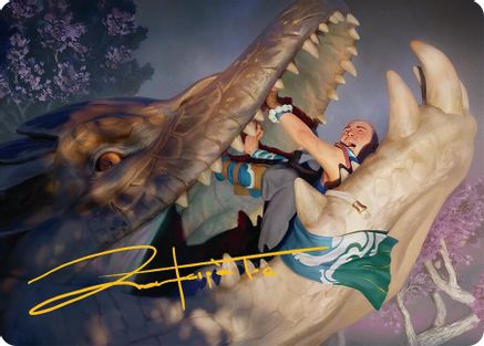 Jaws of Defeat (053s) Gold-Stamped - Art Series: Tarkir: Dragonstorm