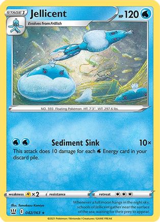 Jellicent (42) Reverse Holofoil - Battle Styles