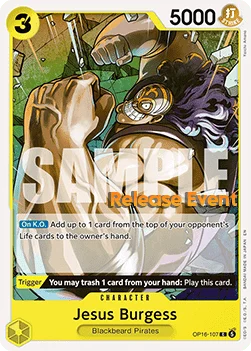 Jesus Burgess (OP16-107) Release Event Cards