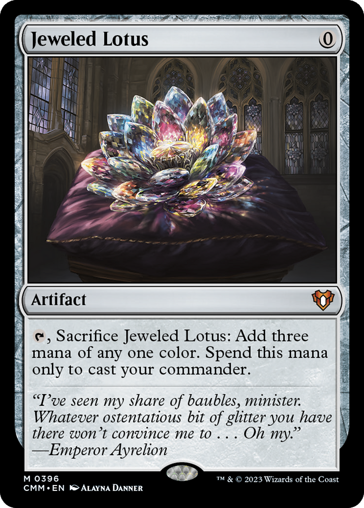 Jeweled Lotus (396) Foil - Commander Masters