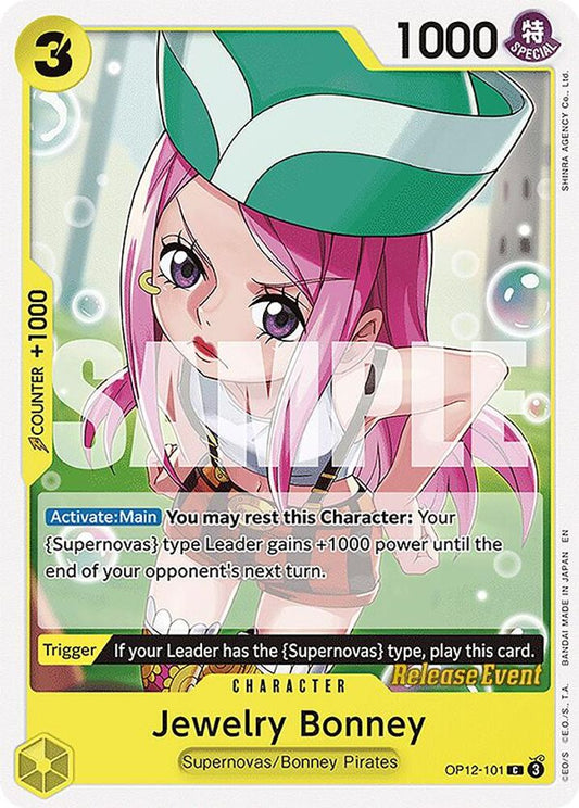 Jewelry Bonney (OP12-101) Release Event Cards