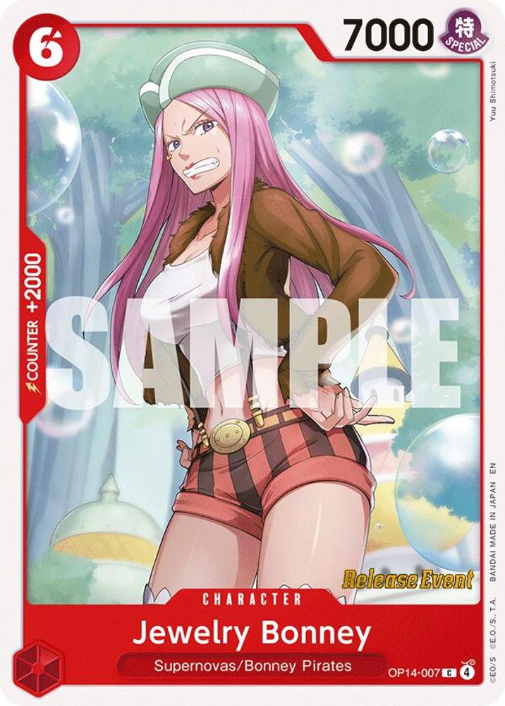 Jewelry Bonney (OP14-007) Release Event Cards