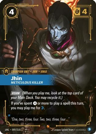 Jhin – Meticulous Killer (089) Foil - Unleashed