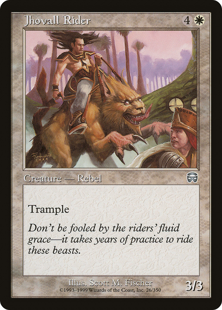 Jhovall Rider (026) Foil - Mercadian Masques