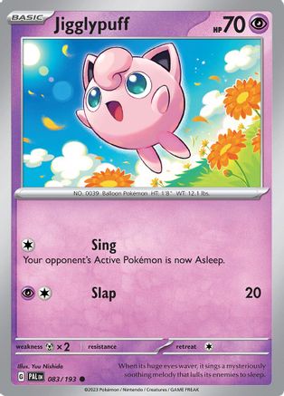 Jigglypuff (83) Reverse Holofoil - Paldea Evolved