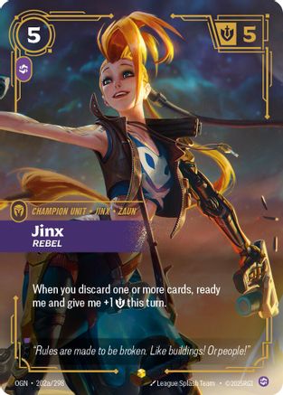 Jinx – Rebel (Alternate Art) (202a) Foil - Origins