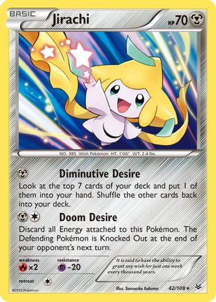 Jirachi (42) Reverse Holofoil - Roaring Skies