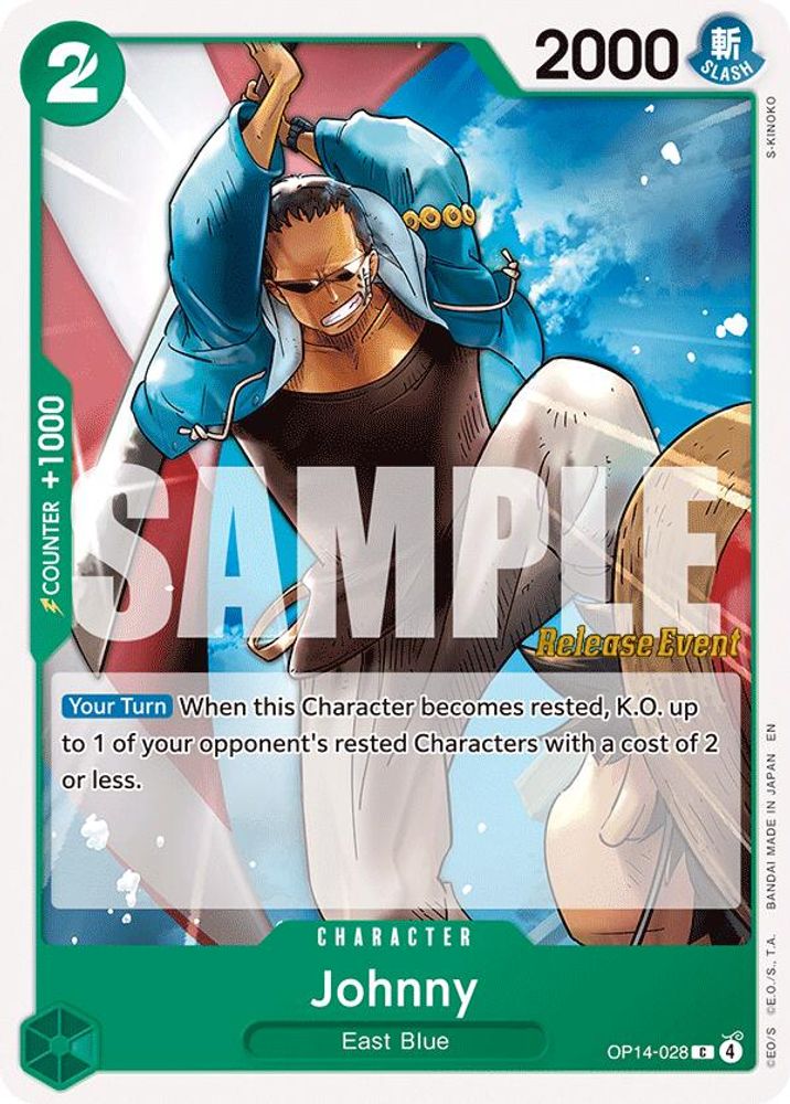Johnny (OP14-028) Release Event Cards