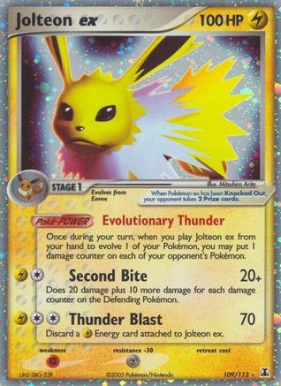 Jolteon ex (109) Holofoil - Delta Species