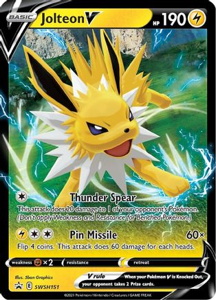 Jolteon V (SWSH151) Holofoil - Black Star Promos
