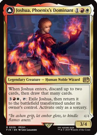 Joshua, Phoenix's Dominant // Phoenix, Warden of Fire (229) Foil - FINAL FANTASY