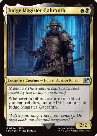 Judge Magister Gabranth (230) Foil - FINAL FANTASY