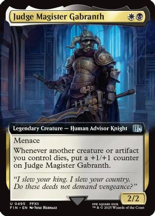 Judge Magister Gabranth (Extended Art) (495) - FINAL FANTASY