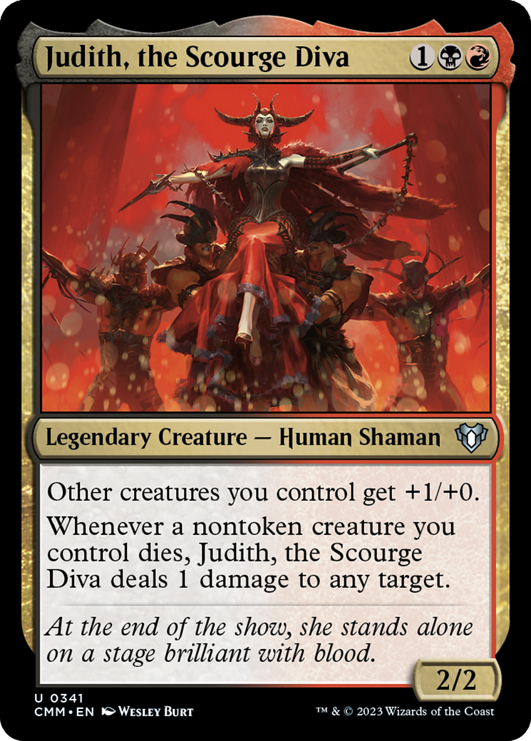 Judith, the Scourge Diva (341) Foil - Commander Masters