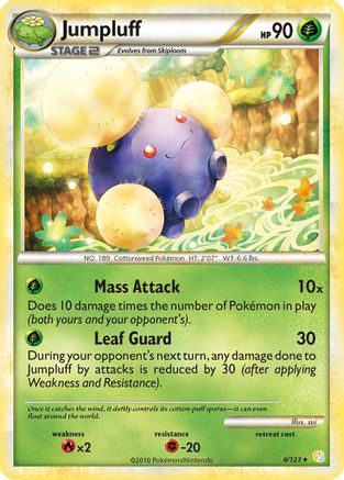 Jumpluff (6) Reverse Holofoil - HeartGold & SoulSilver