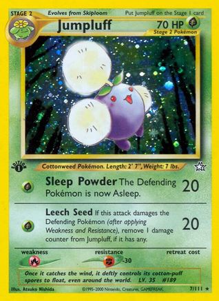 Jumpluff (7) (1st Edition) Holofoil - Neo Genesis