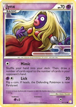 Jynx (69) Reverse Holofoil - HeartGold & SoulSilver