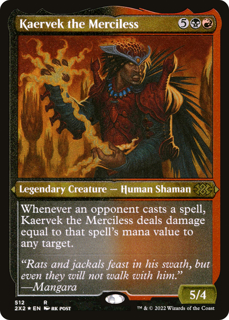 Kaervek the Merciless (512) Etched Foil - Double Masters 2022