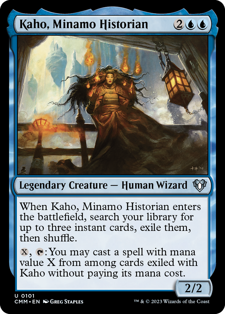 Kaho, Minamo Historian (101) - Commander Masters