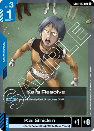 Kai's Resolve (ST01-013) - Starter Deck 01: Heroic Beginnings