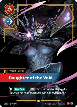 Kai'Sa – Daughter of the Void (Showcase) (299) Foil - Origins