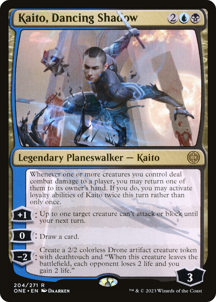 Kaito, Dancing Shadow (204) - Phyrexia: All Will Be One Foil