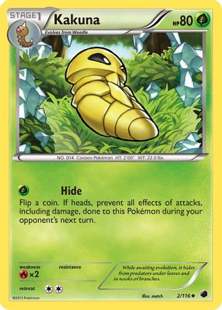 Kakuna (2) Reverse Holofoil - Plasma Freeze
