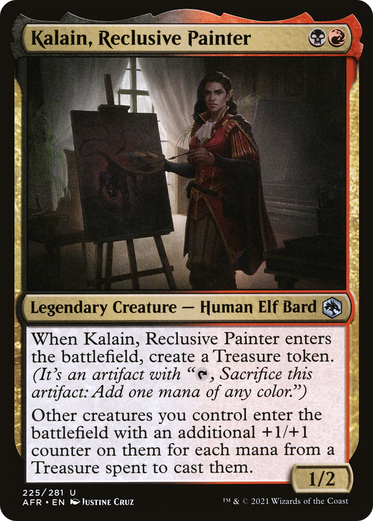 Kalain, Reclusive Painter (225) - Adventures in the Forgotten Realms Foil
