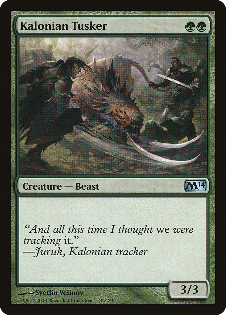 Kalonian Tusker (182) Foil - Magic 2014