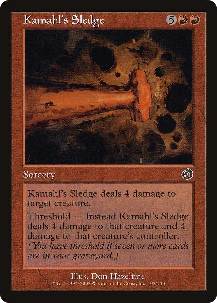 Kamahl's Sledge (102) Foil - Torment