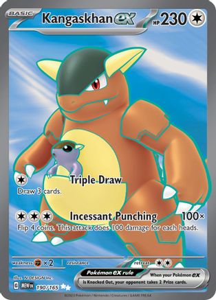 Kangaskhan ex (Full Art) (190) Holofoil - 151
