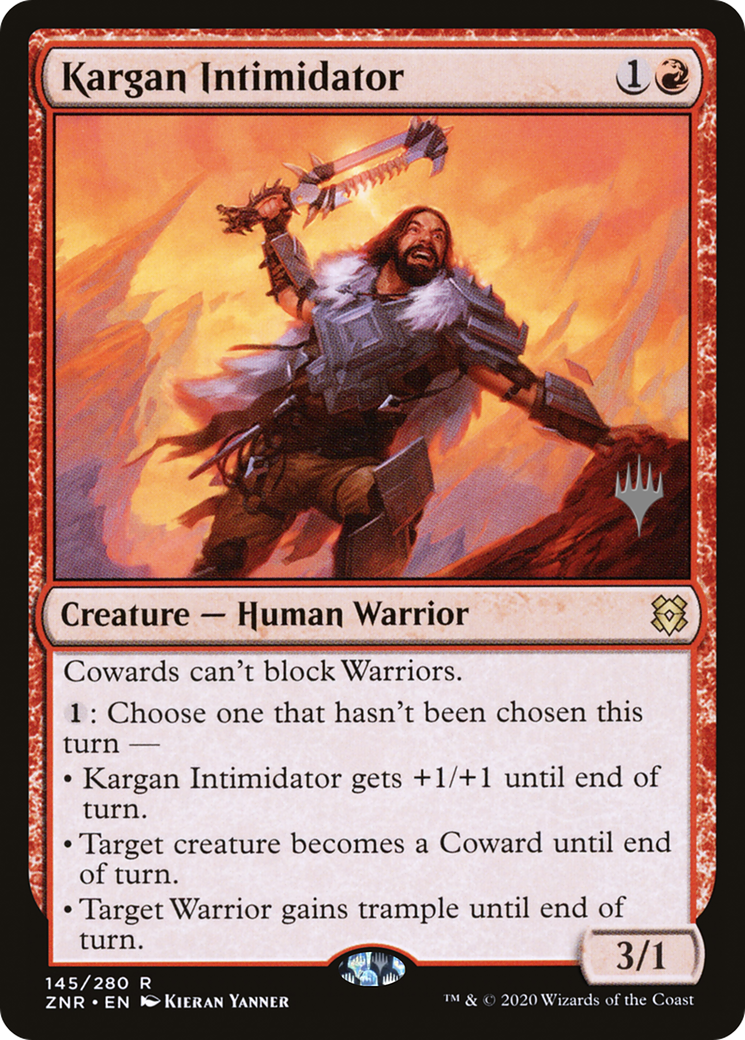 Kargan Intimidator (145) - Zendikar Rising Promos Foil