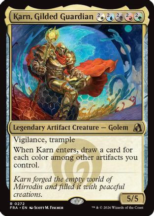Karn, Gilded Guardian (272) - Reality Fracture