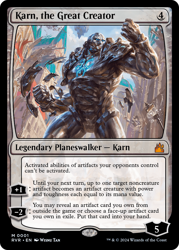Karn, the Great Creator (001) Foil - Ravnica Remastered