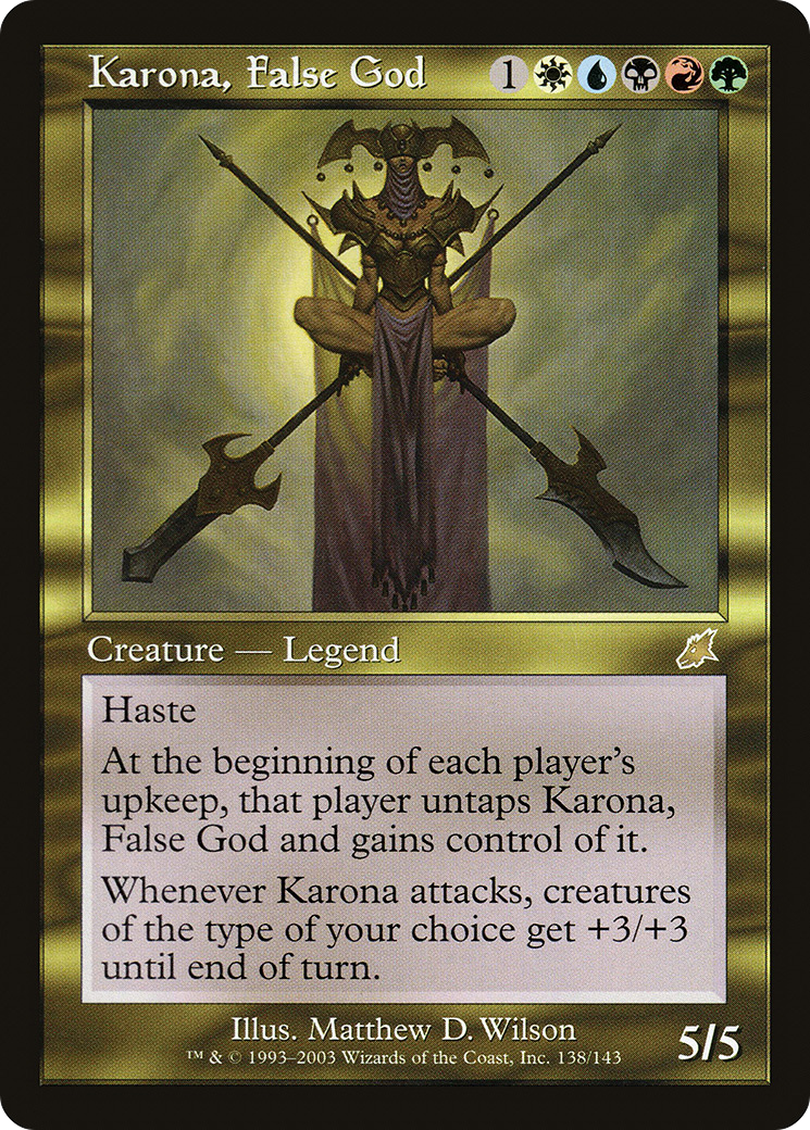 Karona, False God (138) Foil - Scourge
