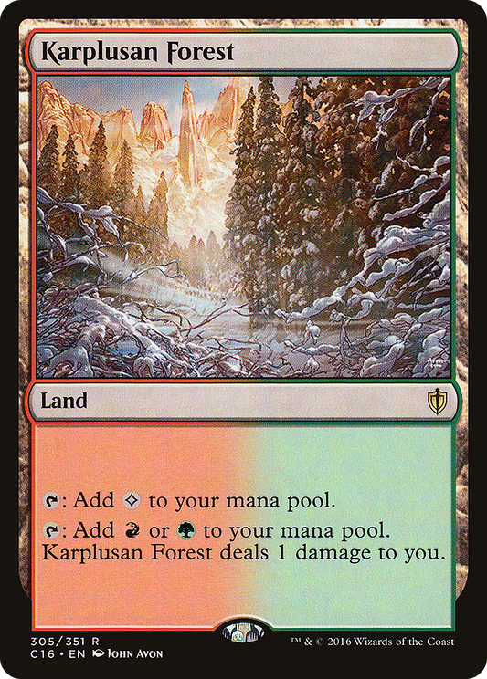 Karplusan Forest (305) - Commander 2016