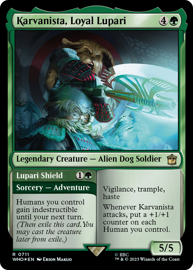 Karvanista, Loyal Lupari (711) Surge Foil - Doctor Who