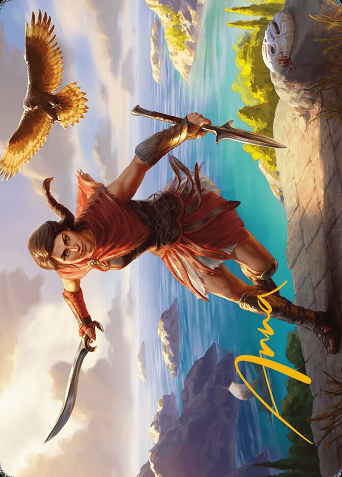 Kassandra, Eagle Bearer (006s) Gold-Stamped - Art Series: Assassin's Creed