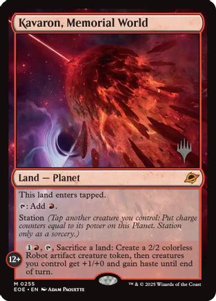 Kavaron, Memorial World (Promo Pack) (255) Foil - Edge of Eternities