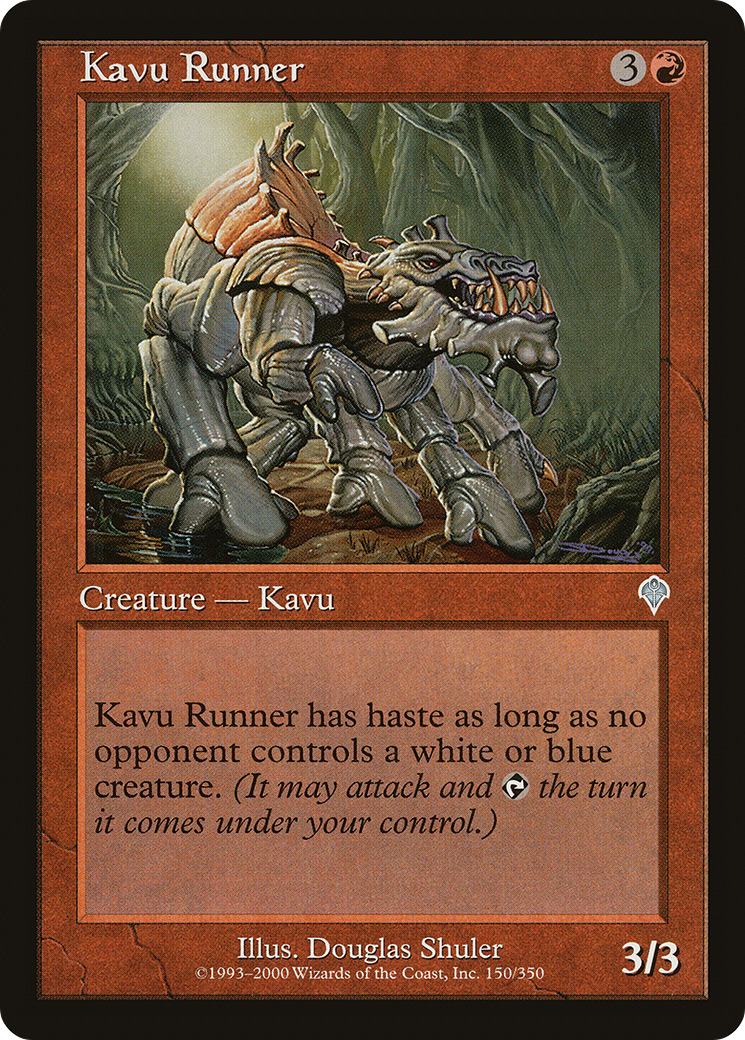 Kavu Runner (150) Foil - Invasion