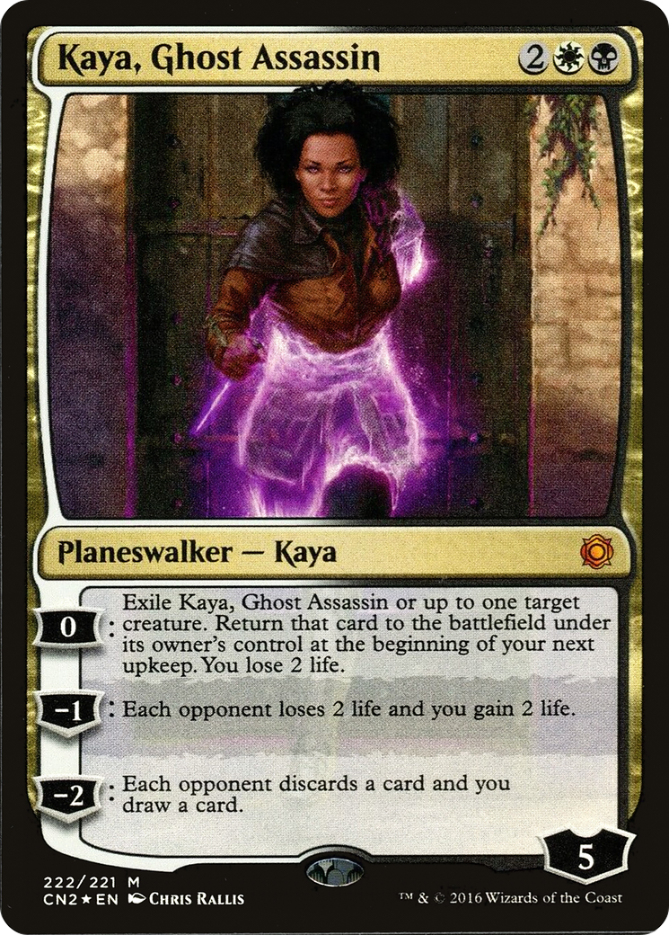 Kaya, Ghost Assassin (Alternate Art) (222) Foil - Conspiracy: Take the Crown