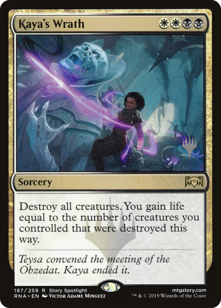 Kaya's Wrath (187p) - Ravnica Allegiance Promos Foil