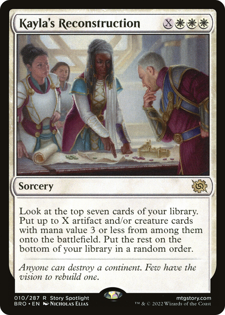 Kayla's Reconstruction (010) - The Brothers' War Foil