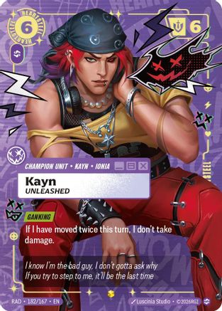 Kayn, Unleashed (Showcase) (182) Foil - Radiance