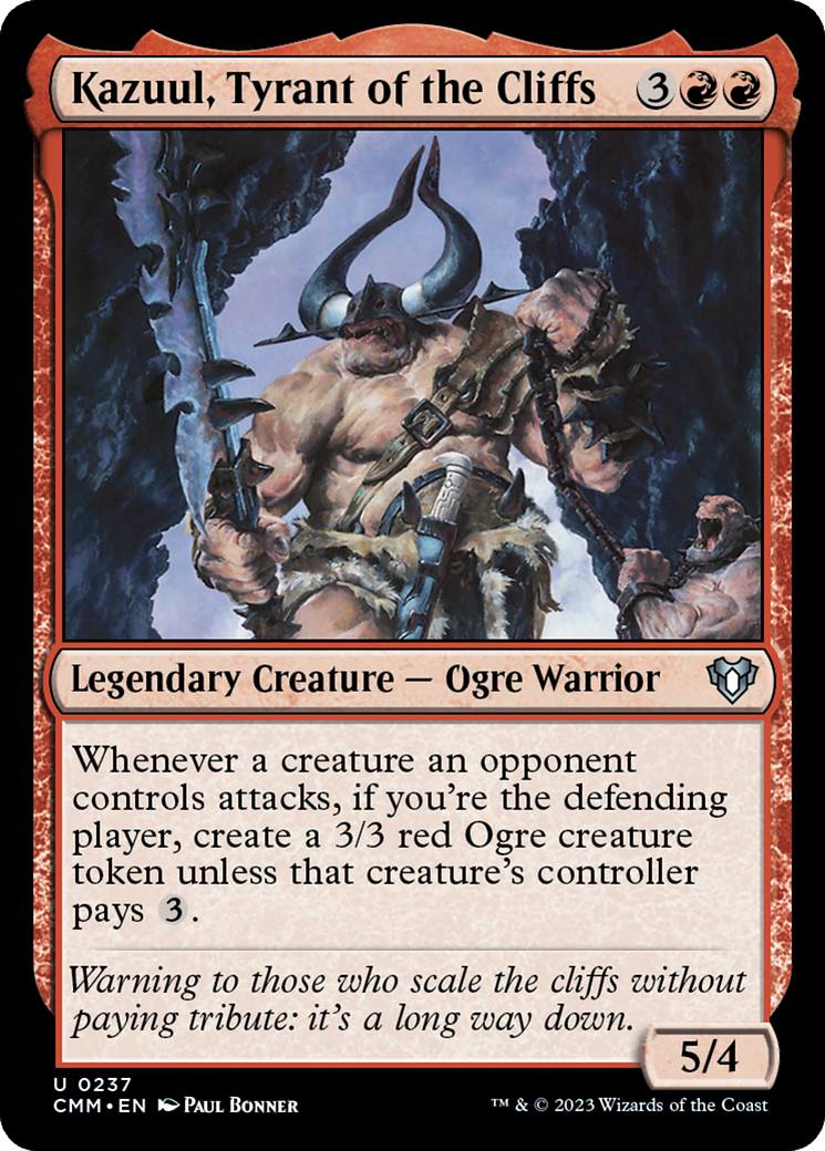 Kazuul, Tyrant of the Cliffs (237) - Commander Masters